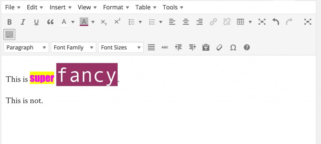 facncy editor